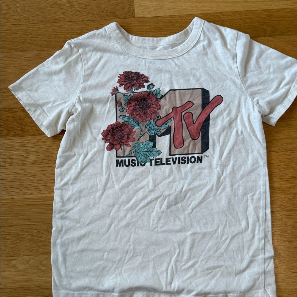 MTV music television 90s Y2K tee shirt women's XS - Picture 2 of 7